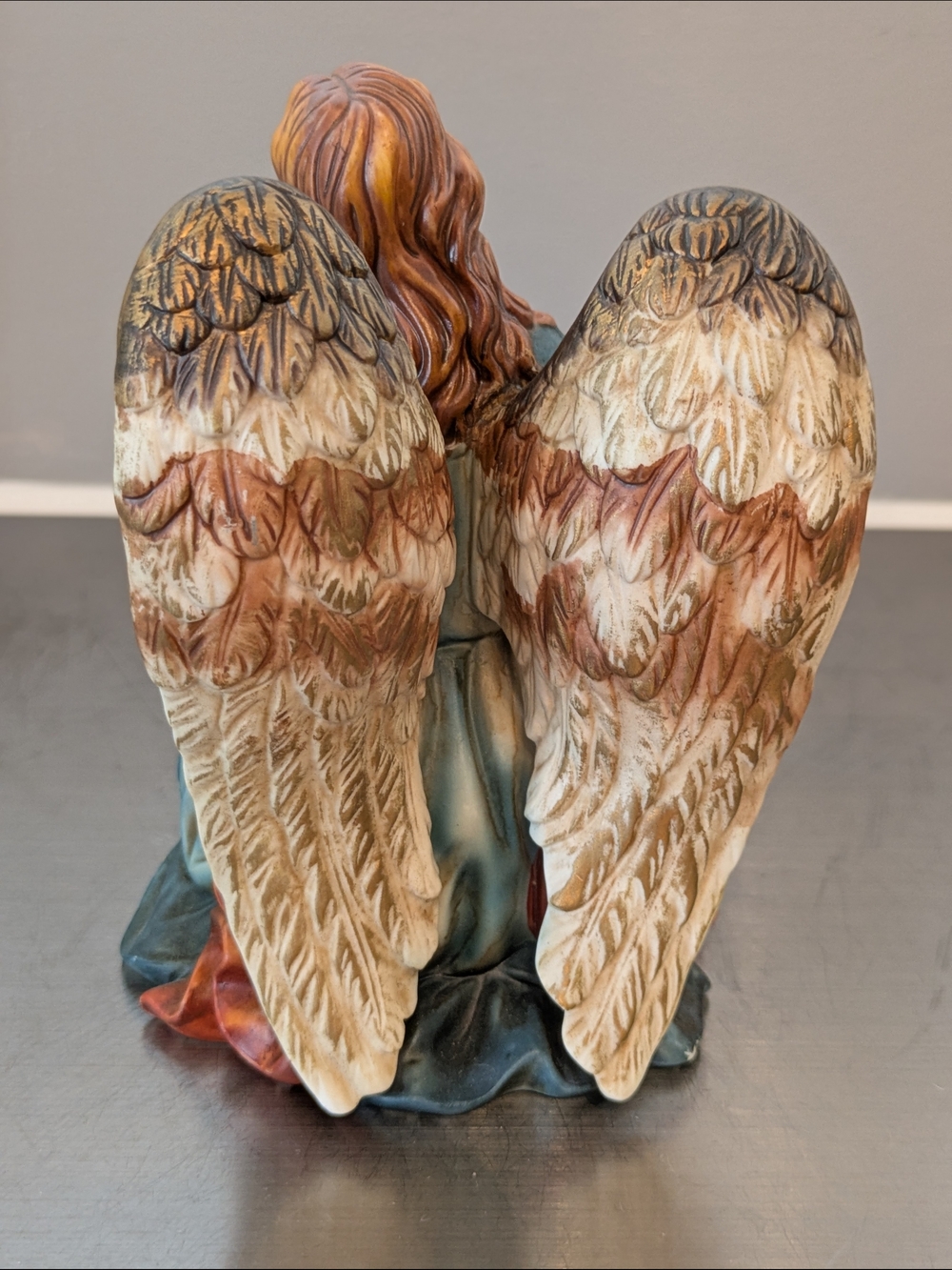 Decorative Kneeling Ceramic Angel Figurine - Picture 3 of 5
